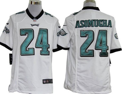 Philadelphia Eagles 24 Nnamdi Asomugha White Game Jersey